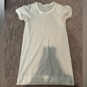 Light green lululemon swiftly tech short sleeve